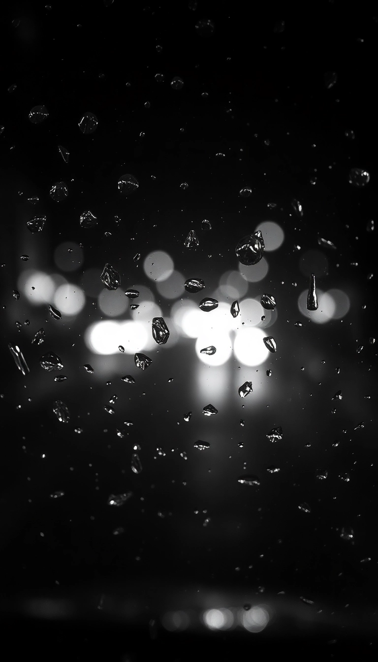 iPhone AI Night Car Rain Dynamic Wallpaper
